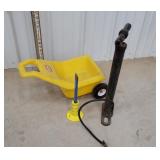 Little tikes wagon, pump, chisel