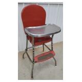 Retro metal highchair