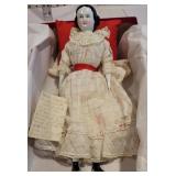 Antique china doll W/note