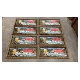 8 Rolling Rock sign inserts approx 13"x30" per