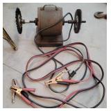 Wire wheel and jumper cables