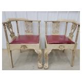 2 corner chairs
