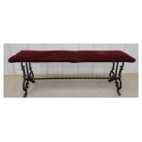Rod iron bench. 48x12x16