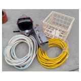 Hoses, car vac, helmet