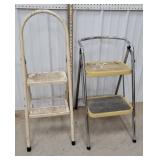 2 folding step stools