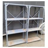 2 tin shelves