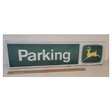 John Deere parking tin sign 12"x48"
