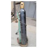 Argon Carbon dioxide tank with cart