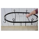 Pan rack with hardware