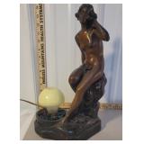 Figural nude Echo Venus table lamp