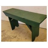 Green bucket bench 36"11"20"