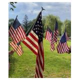 Collection of American flags
