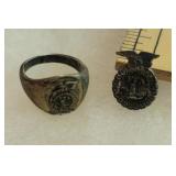 Sterling silver FFA ring & pin - Future Farmers