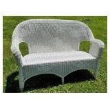 Wicker loveseat 53"