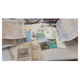 Misc mostly PA & Chemung co ephemera - maps,