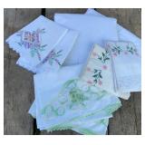 2 flat sheets (1 twin/1 double) & pretty vintage