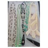 Necklaces, brooch, & earrings