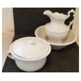Pitcher and bowl and chamber pot