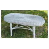 Wicker coffee table 34"19"17"
