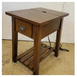 End/night stand w/elec outlet