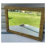 Great gilded mirror w/ old glass approx 15"x20"