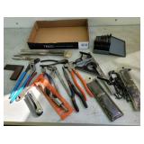 Allen wrenches, drill bits, pliers, etc
