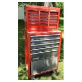 Craftsman tool box with key for top