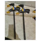2 quick grip clamps 24"