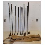 Steel and fiberglass golf clubs