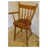 Early plank seat youth chair