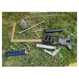 Grease guns, square, 4 way tire iron ,etc