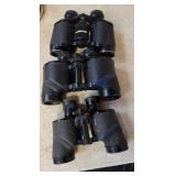 3 pairs binoculars - no straps