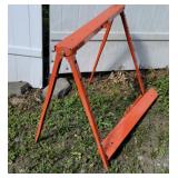 2 metal folding saw horses