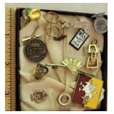 Small box misc old jewelry