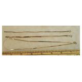 Sterling lot - necklace & 2 bracelets