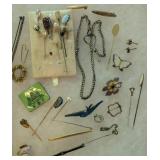 Stick pins, enamel pins, etc