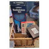 Wooden toy box - Badminton, domino