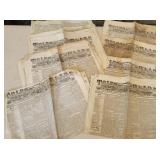 1800s - 8 issues of the Toledo blade - news,