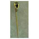 Beautiful Victorian 10k gold stick pin