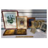 Box of prints & frames