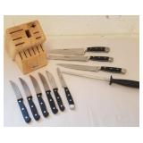 Cuisinart knife set with wood block