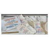 Old advertising flour & sugar sacks