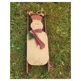 Snow man sled
