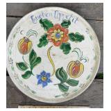 Painted wooden German tray - Guten Appetit