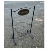 Metal welcome planter