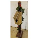 Christmas bird house with stand