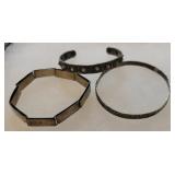 3 sterling silver bracelets