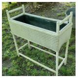 Wicker planter with insert 28"12"26"