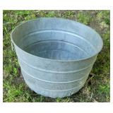 18" galvanized wash tub