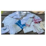 Pretty collection of vintage cloth napkins - some